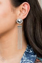 Load image into Gallery viewer, Tassel Throwback White Earrings