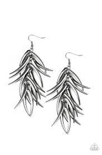 Load image into Gallery viewer, Tasseled Talons Black Earrings