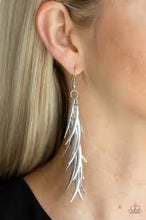 Load image into Gallery viewer, Tasseled Talons Silver Earrings