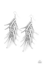 Load image into Gallery viewer, Tasseled Talons Silver Earrings
