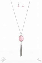 Load image into Gallery viewer, Tasseled Tranquility Pink Necklace