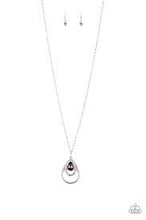 Load image into Gallery viewer, Teardrop Drama Purple Necklace - Angie's $5.00 Bling