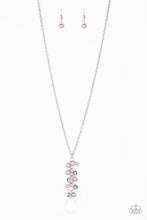 Load image into Gallery viewer, Teardrop Serenity Purple Necklace