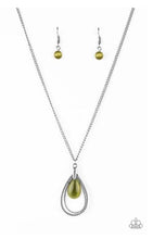 Load image into Gallery viewer, Teardrop Tranquility Green Necklace