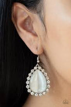 Load image into Gallery viewer, Teardrop Trendsetter White Earrings