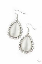 Load image into Gallery viewer, Teardrop Trendsetter White Earrings