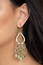 Load image into Gallery viewer, Teardrop Trinket Brass Earrings