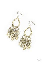 Load image into Gallery viewer, Teardrop Trinket Brass Earrings