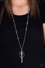Load image into Gallery viewer, Teardroppin Tassels Purple Necklace - Angie's $5.00 Bling