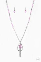 Load image into Gallery viewer, Teardroppin Tassels Purple Necklace - Angie's $5.00 Bling