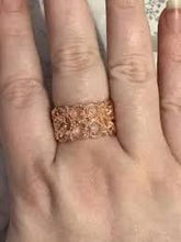 Load image into Gallery viewer, Tell Me How You Really Frill Rose Gold Skinny Band Ring
