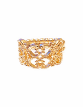 Load image into Gallery viewer, Tell Me How You Really Frill Rose Gold Skinny Band Ring