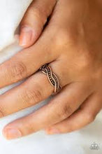 Load image into Gallery viewer, Texture Tango Copper Skinny Band Ring