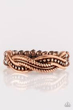 Load image into Gallery viewer, Texture Tango Copper Skinny Band Ring