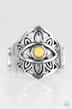 Load image into Gallery viewer, That's What EYE Want Yellow Ring - Angie's $5.00 Bling
