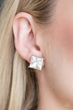 Load image into Gallery viewer, The Big Bang White Post Earrings