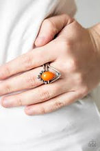 Load image into Gallery viewer, The Bold and The Bead-iful Orange Skinny Band Ring