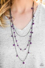 Load image into Gallery viewer, The Fame is Up Purple Necklace - Angie's $5.00 Bling