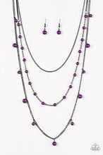 Load image into Gallery viewer, The Fame is Up Purple Necklace - Angie's $5.00 Bling