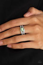 Load image into Gallery viewer, The Insider Green Skinny Band Ring