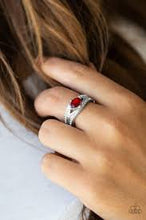 Load image into Gallery viewer, The Insider Red Skinny Band Ring