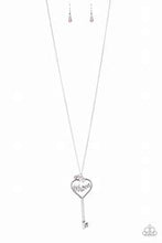 Load image into Gallery viewer, The Key To Mom's Heart Pink Necklace