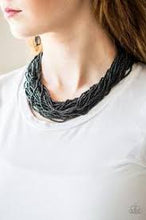 Load image into Gallery viewer, The Show Must Congo On Black Seed Bead Necklace - Angie's $5.00 Bling