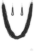 Load image into Gallery viewer, The Show Must Congo On Black Seed Bead Necklace - Angie's $5.00 Bling