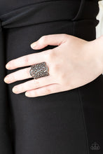 Load image into Gallery viewer, The Way You Make Me Frill Black Ring - Angie's $5.00 Bling