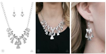 The Sands of Time Silver Blockbuster Necklace - Angie's $5.00 Bling