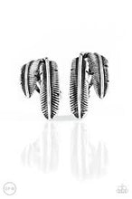 Load image into Gallery viewer, Things Quill Work Out Silver Clip On Earrings
