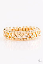 Load image into Gallery viewer, Thunder and Lightning Gold Skinny Band Ring