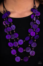 Load image into Gallery viewer, Tiki Tango Purple Wood Necklace - Angie's $5.00 Bling