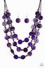 Load image into Gallery viewer, Tiki Tango Purple Wood Necklace - Angie's $5.00 Bling