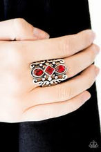 Load image into Gallery viewer, Tiki Twinkle Red Ring - Angie's $5.00 Bling