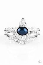Load image into Gallery viewer, Timeless Tiaras Blue Skinny Band Ring