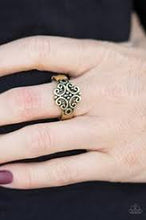 Load image into Gallery viewer, Timelessly Entrancing Brass Skinny Band Ring