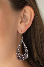Load image into Gallery viewer, To Bedazzle or Not To Bedazzle Purple Earrings