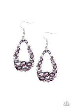 Load image into Gallery viewer, To Bedazzle or Not To Bedazzle Purple Earrings