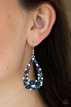 Load image into Gallery viewer, To Bedazzle or Not to Bedazzle Blue Earrings
