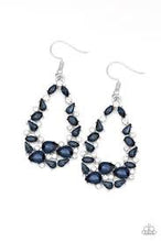 Load image into Gallery viewer, To Bedazzle or Not to Bedazzle Blue Earrings