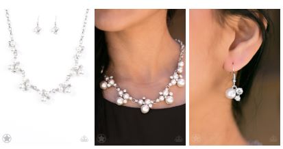 Toast to Perfection White Blockbuster Necklace - Angie's $5.00 Bling