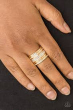 Load image into Gallery viewer, Top Dollar Drama Gold Ring - Angie's $5.00 Bling