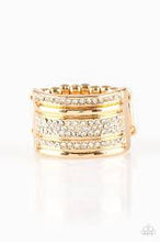 Load image into Gallery viewer, Top Dollar Drama Gold Ring - Angie's $5.00 Bling
