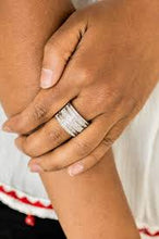Load image into Gallery viewer, Top Dollar Drama White Ring - Angie&#39;s $5.00 Bling