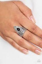 Load image into Gallery viewer, Tropical Escapade Black Skinny Band Ring - Angie's $5.00 Bling