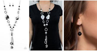 Total Eclipse of the Heart Black Blockbuster Necklace - Angie's $5.00 Bling