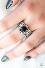 Load image into Gallery viewer, Totally Tidal Black Ring - Angie's $5.00 Bling