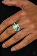 Load image into Gallery viewer, Totally Tidal Green Ring - Angie's $5.00 Bling