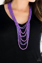 Load image into Gallery viewer, Totally Tonga Purple Seed Bead Necklace - Angie's $5.00 Bling